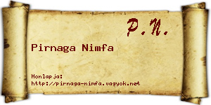 Pirnaga Nimfa névjegykártya